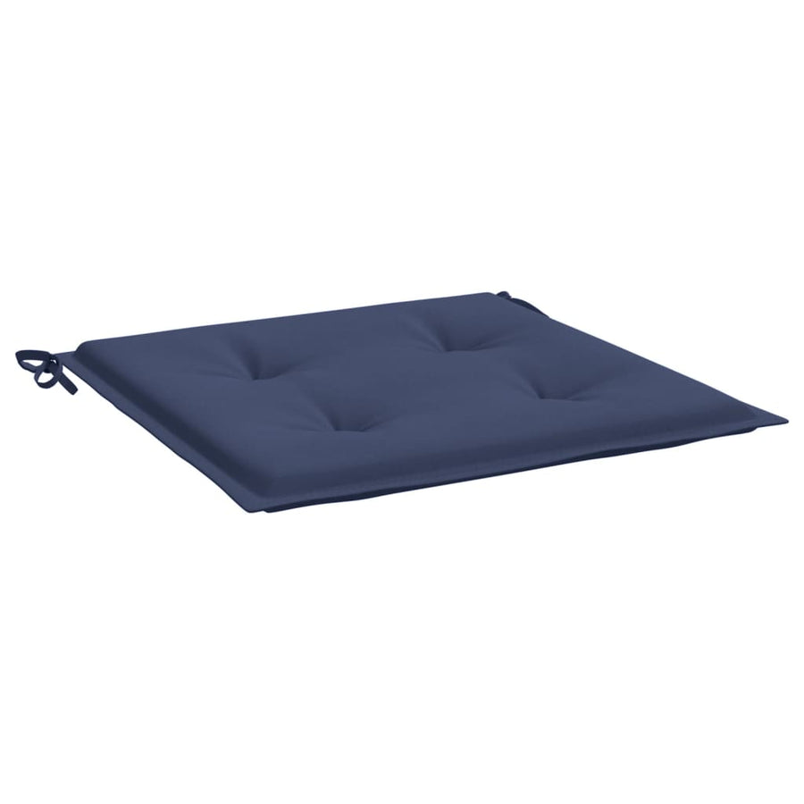 Palletkussens 2 st 40x40x3 cm oxford stof marineblauw