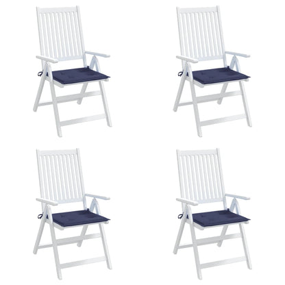 Palletkussens 4 st 40x40x3 cm oxford stof marineblauw