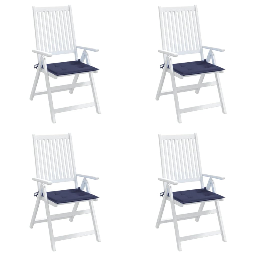 Palletkussens 4 st 40x40x3 cm oxford stof marineblauw