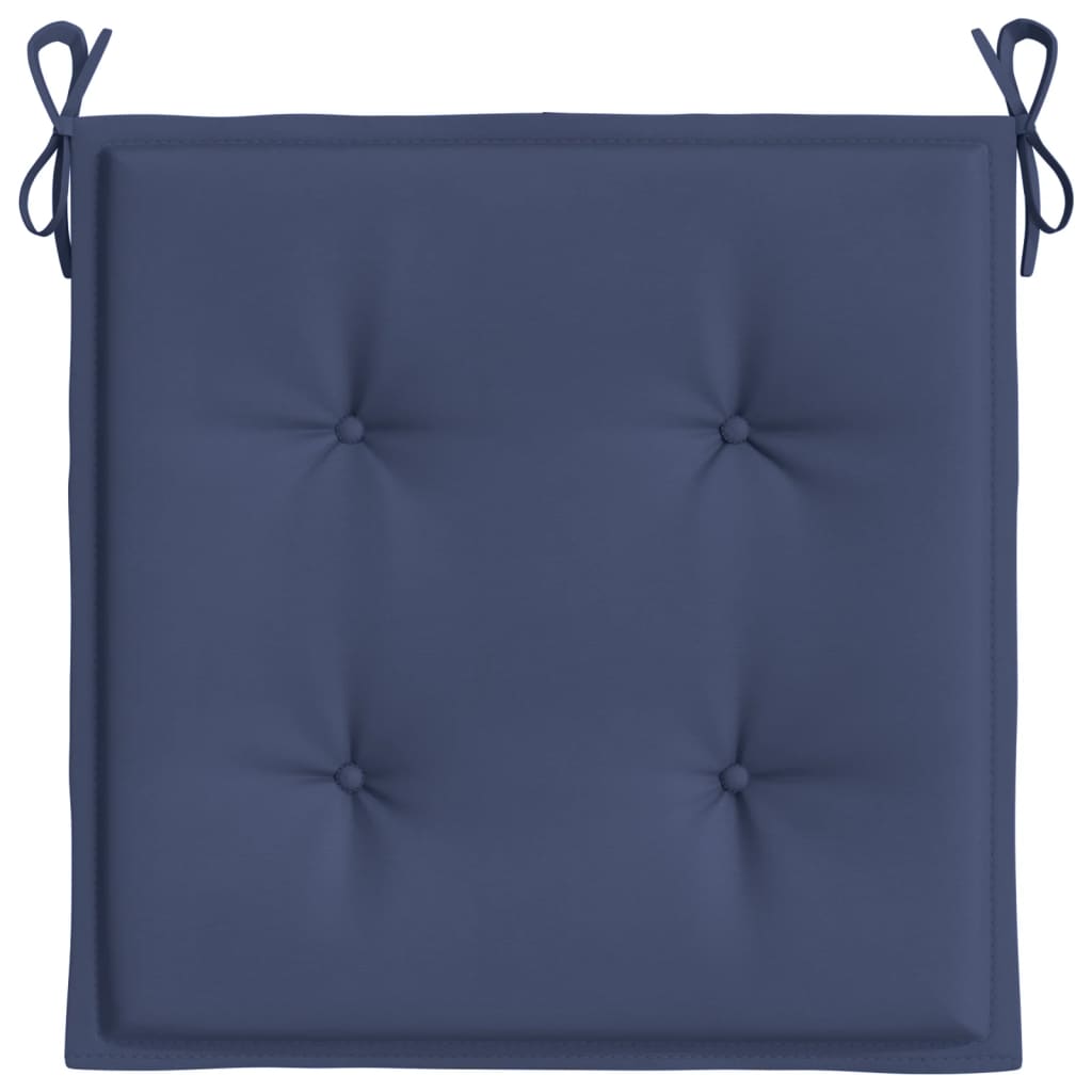 Palletkussens 4 st 40x40x3 cm oxford stof marineblauw