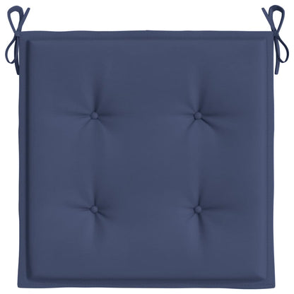 Palletkussens 4 st 40x40x3 cm oxford stof marineblauw