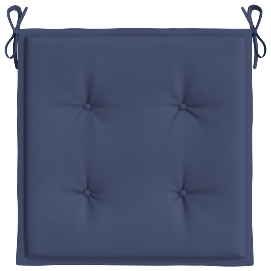 Palletkussens 4 st 40x40x3 cm oxford stof marineblauw
