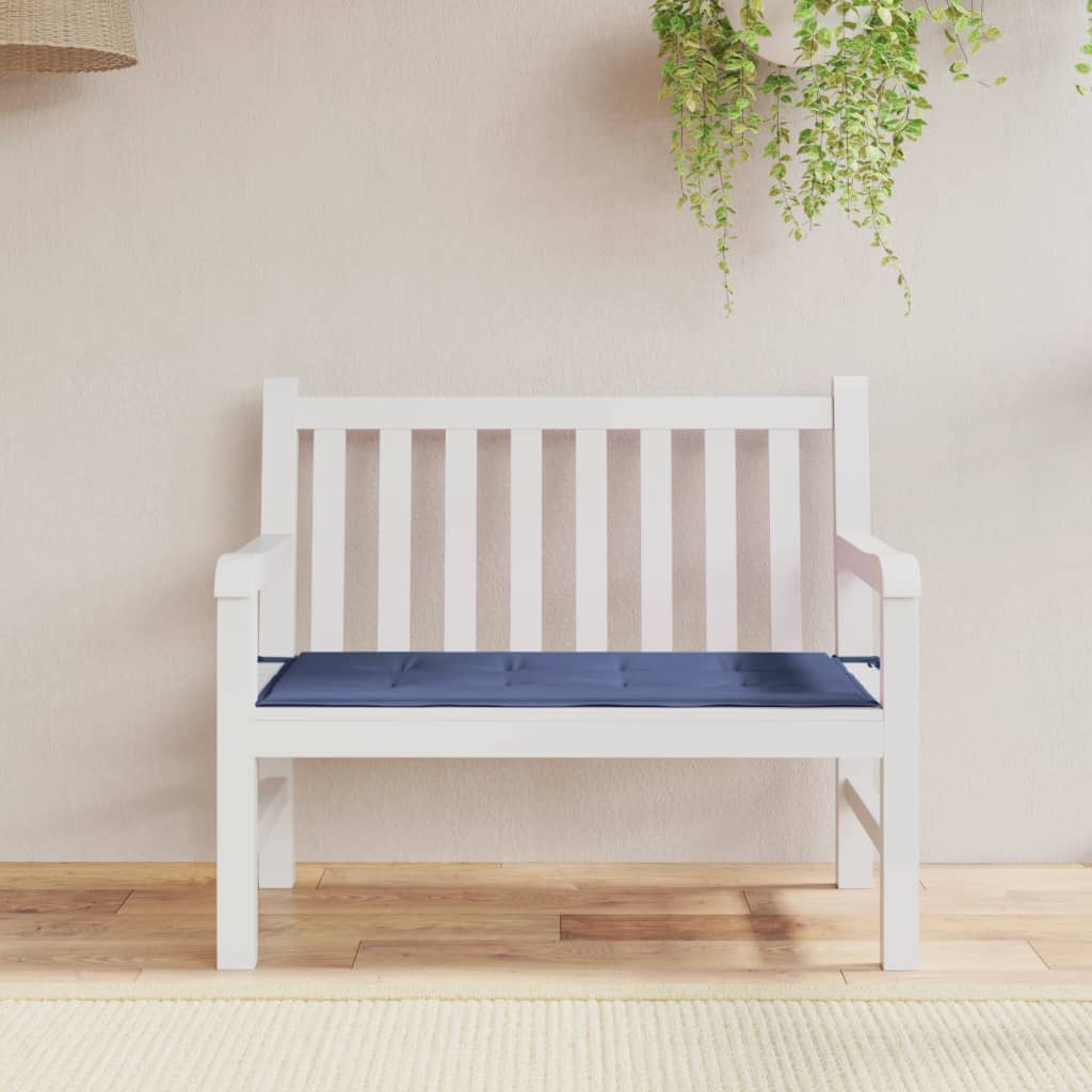 Tuinbankkussen 120x50x3 cm oxford stof marineblauw