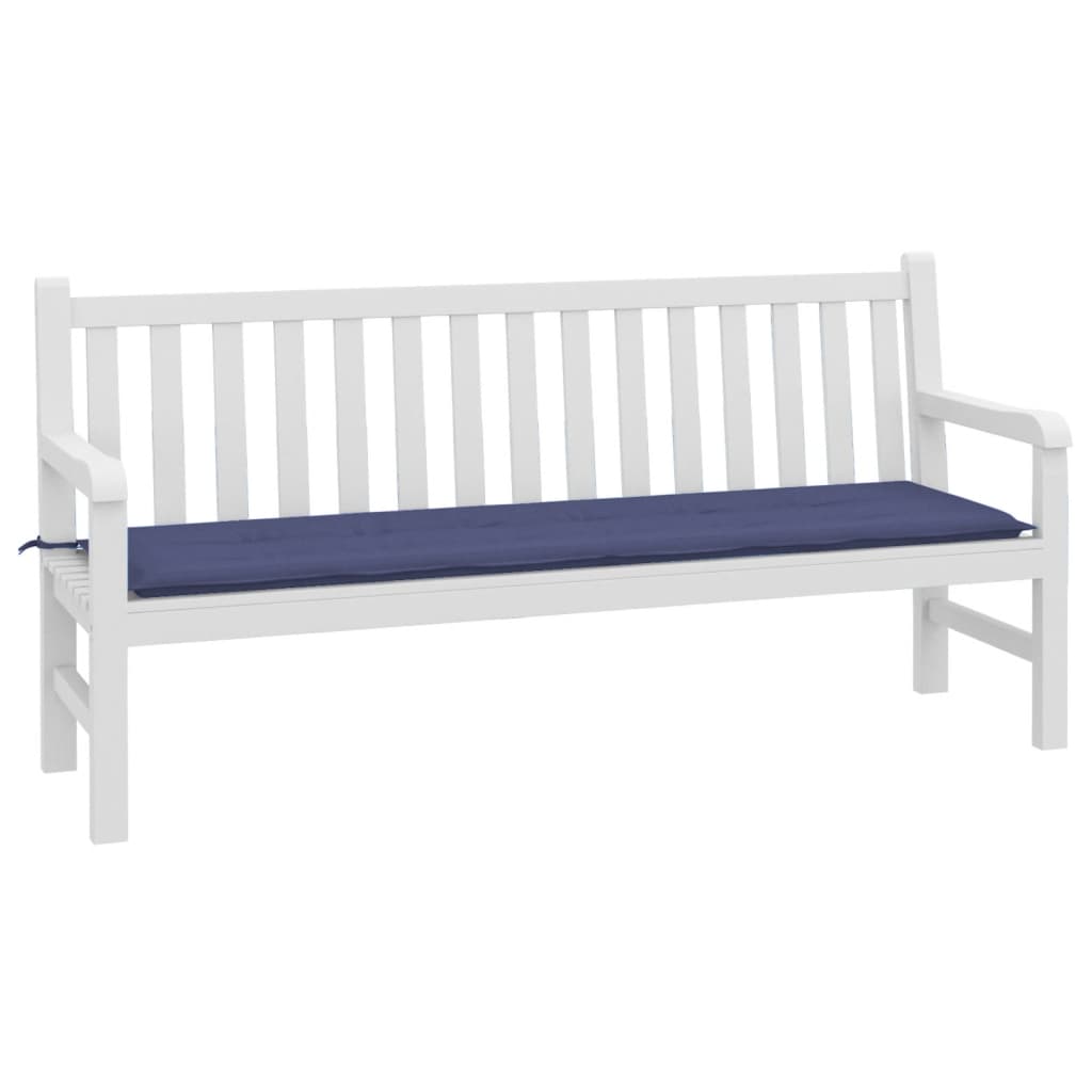 Tuinbankkussen 180x50x3 cm oxford stof marineblauw