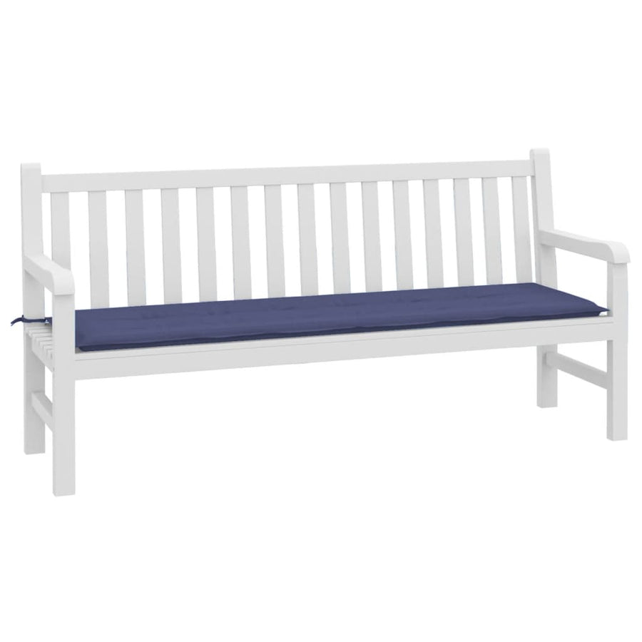 Tuinbankkussen 180x50x3 cm oxford stof marineblauw