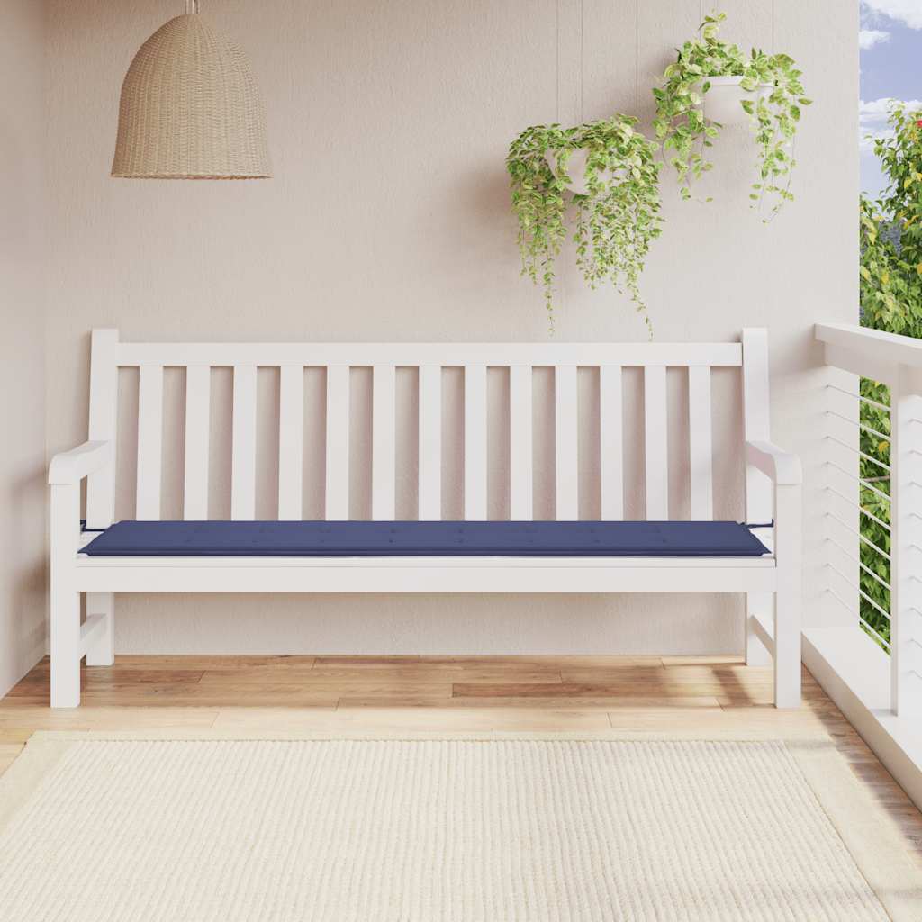Tuinbankkussen Oxford Stof Marineblauw 200 x 50 x 4 cm