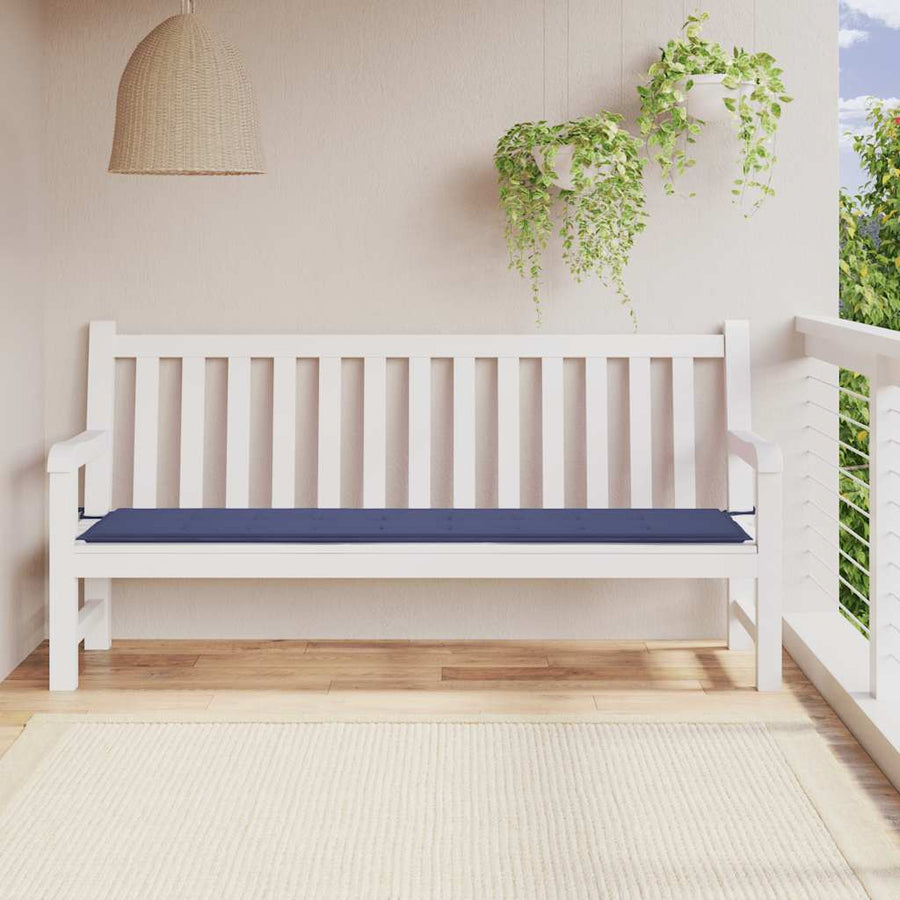 Tuinbankkussen Oxford Stof Marineblauw 200 x 50 x 4 cm