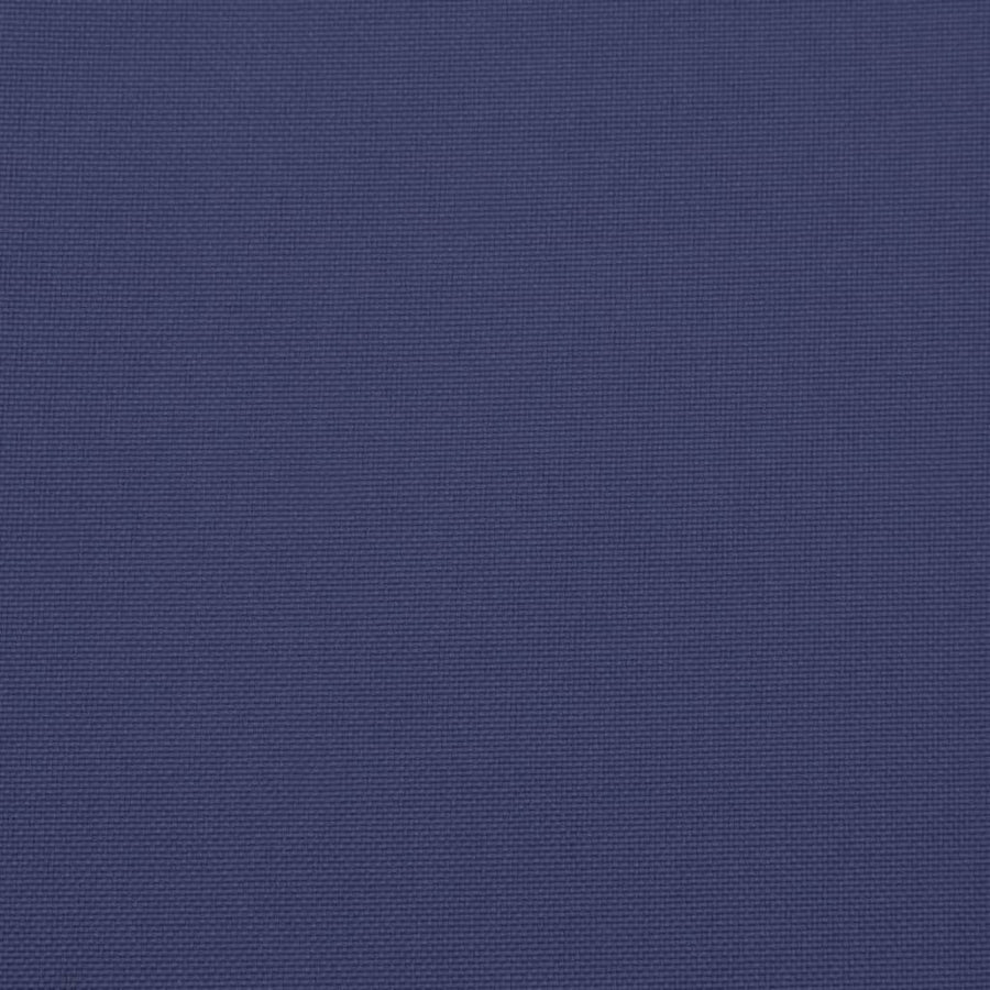 Stoelkussens Hoge Rug Stof Marineblauw 2