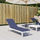 Terrasstoelkussen 180x50x4 cm oxford stof marineblauw