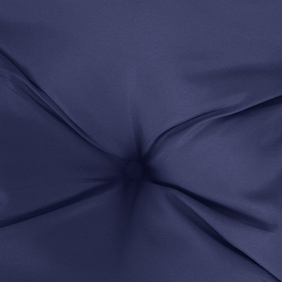 Stoelkussens 2 st 40x40x7 cm oxford stof marineblauw