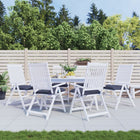 Stoelkussens Oxford stof 6 stuks blauw