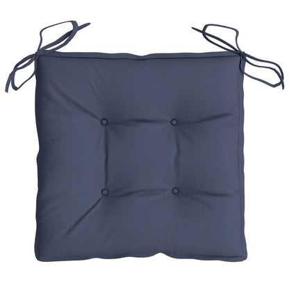 Stoelkussens 2 st 50x50x7 cm oxford stof marineblauw
