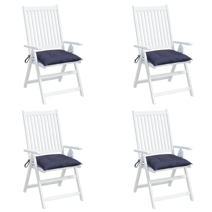 Stoelkussens 4 st 50x50x7 cm oxford stof marineblauw