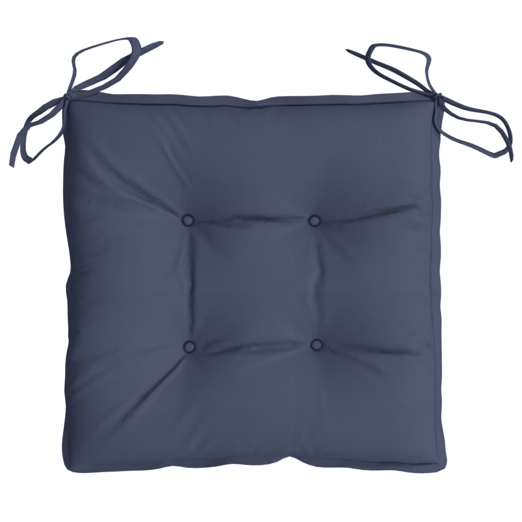 Stoelkussens 4 st 50x50x7 cm oxford stof marineblauw