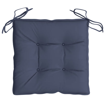 Stoelkussens 4 st 50x50x7 cm oxford stof marineblauw