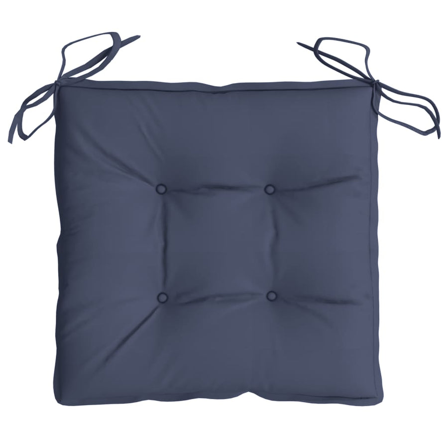 Stoelkussens 4 st 50x50x7 cm oxford stof marineblauw
