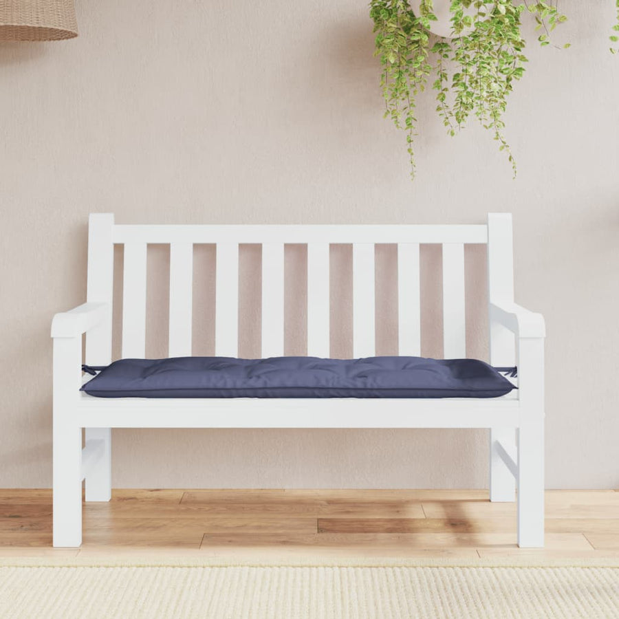 Tuinbankkussen 120X50X7 Cm Oxford Stof Marineblauw