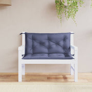 Tuinbankkussens 2 st 100x50x7 cm marineblauw