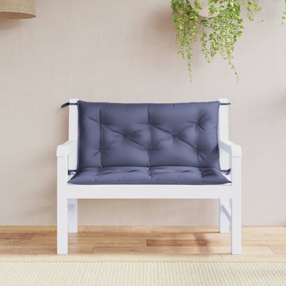 Tuinbankkussens 2 St 100X50X7 Cm Oxford Stof Marineblauw