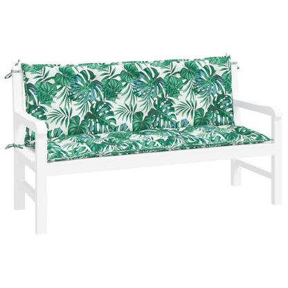 Tuinbankkussens 2 St 150X50X7 Cm Oxford Stof Bladpatroon