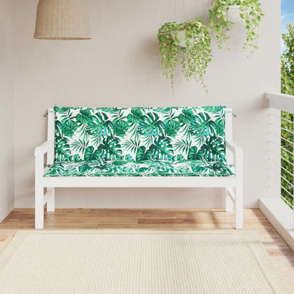 Tuinbankkussens 2 St 150X50X7 Cm Oxford Stof Bladpatroon