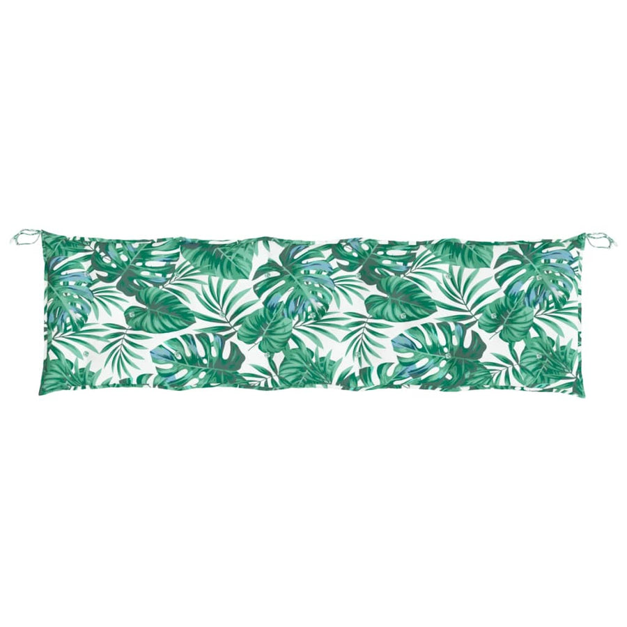 Tuinbankkussens 2 St 180X50X7 Cm Oxford Stof Bladpatroon