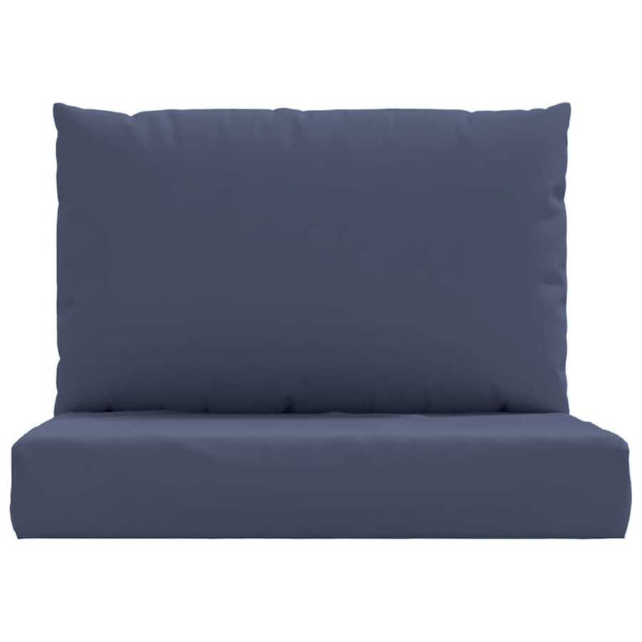 Palletkussens 2 st stof marineblauw