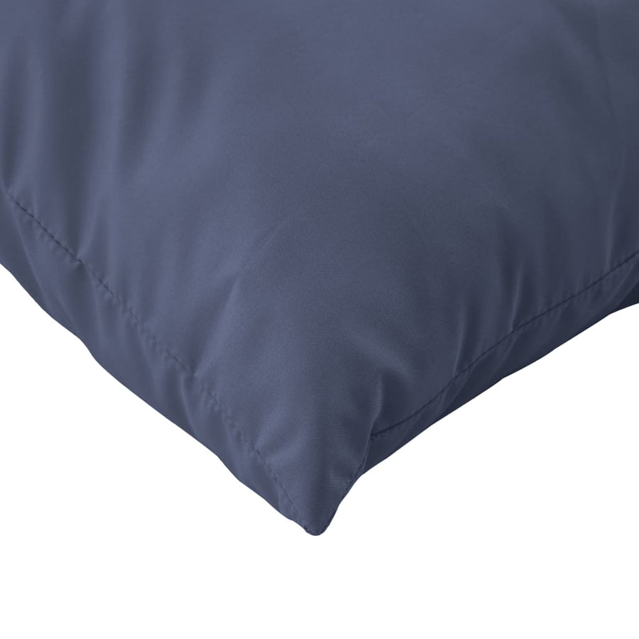 Palletkussens 2 st stof marineblauw