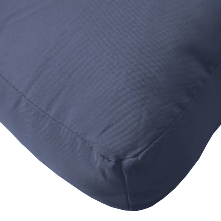 Palletkussens 2 st stof marineblauw