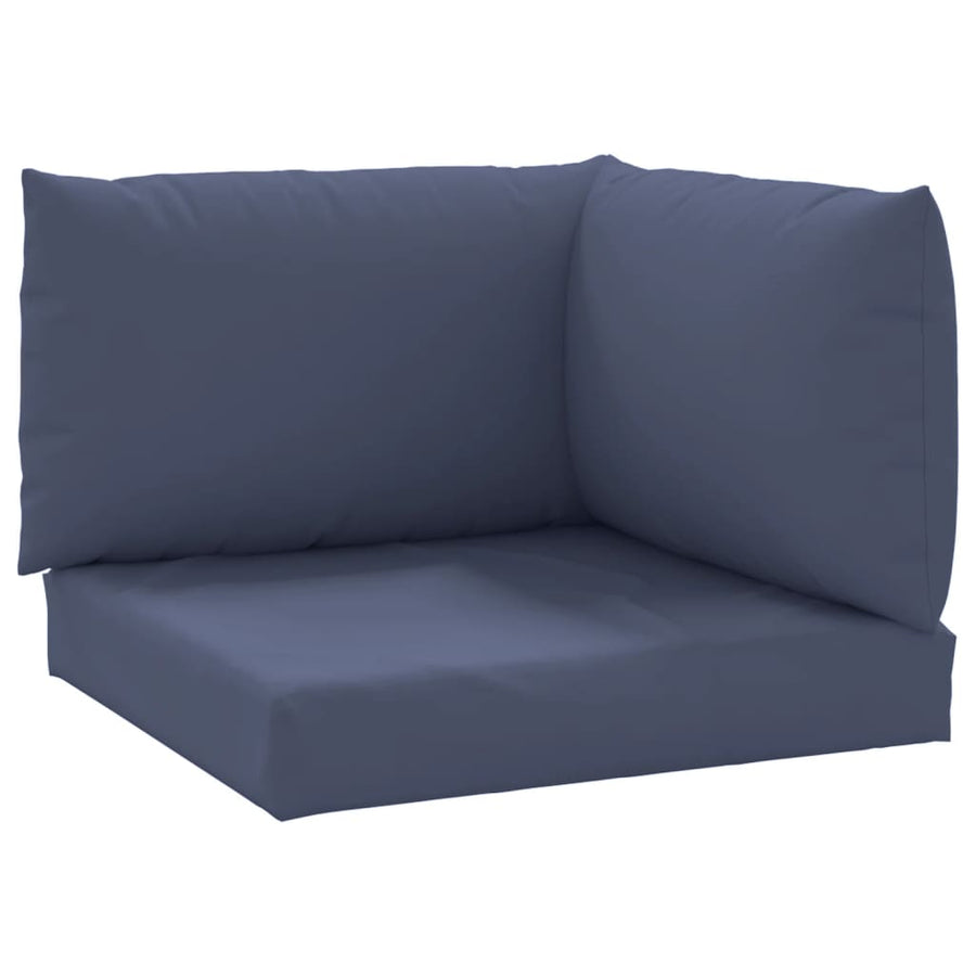 Palletkussens 3 St Oxford Stof Marineblauw Donkerbruin