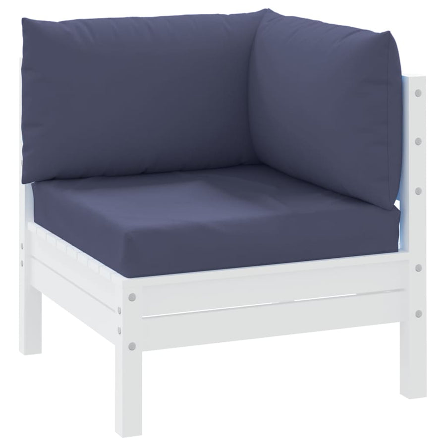 Palletkussens 3 St Oxford Stof Marineblauw Donkerbruin