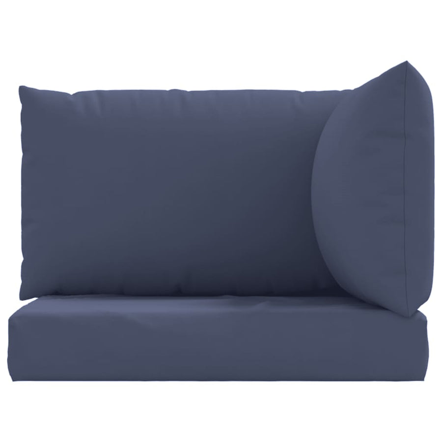 Palletkussens 3 St Oxford Stof Marineblauw Donkerbruin
