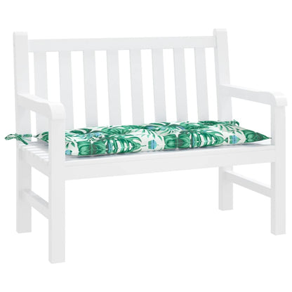 Tuinbankkussen 110X50X7 Cm Oxford Stof Bladpatroon 110 x 50 x 7cm