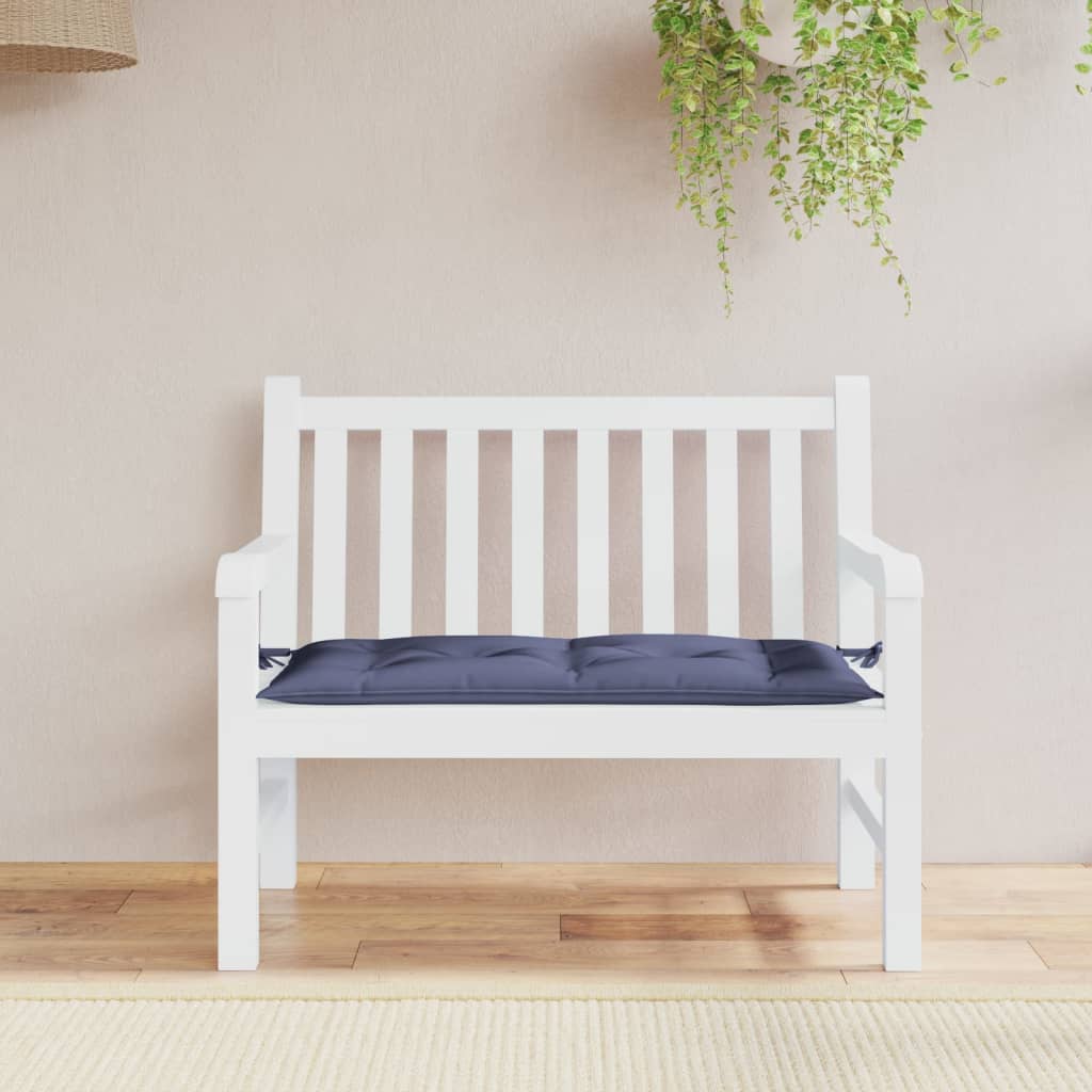 Tuinbankkussen 110X50X7 Cm Oxford Stof Marineblauw
