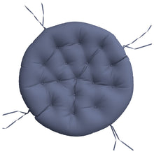 Zitkussen rond Ø 100x11 cm oxford stof marineblauw
