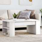 Coffee table 102x55x42 cm treated wood white