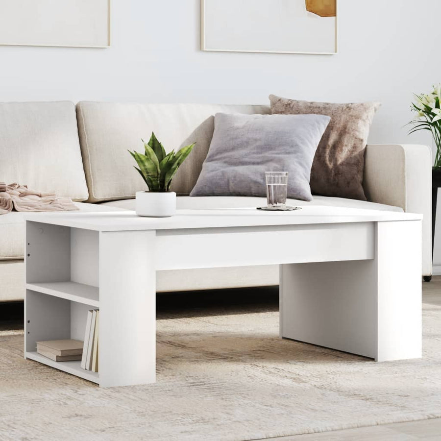 Salontafel 102x50x42 cm bewerkt hout zwart