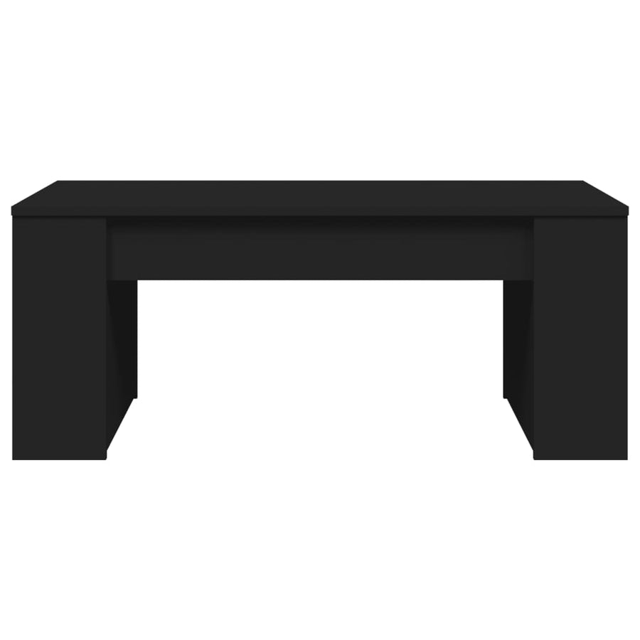 Salontafel 102x50x45 cm bewerkt hout zwart