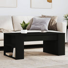 Coffee table 102x50x45 cm carved wood black