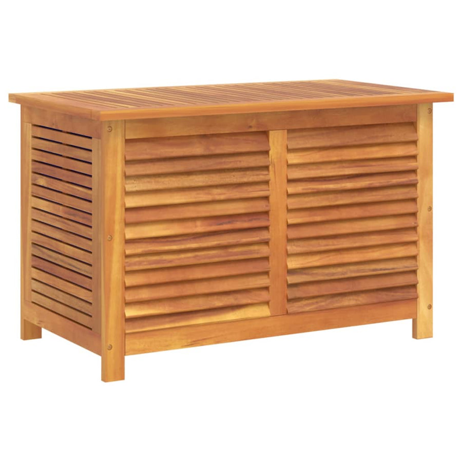Tuinbox Met Jaloezieën 90X50X56 Cm Massief Acaciahout