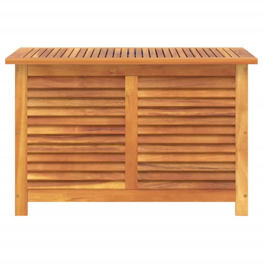 Tuinbox Met Jaloezieën 90X50X56 Cm Massief Acaciahout