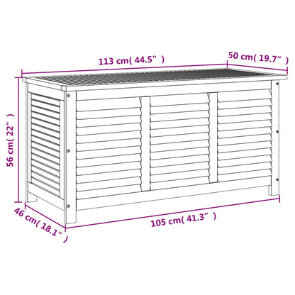 Tuinbox Met Jaloezieën 113X50X56 Cm Massief Acaciahout