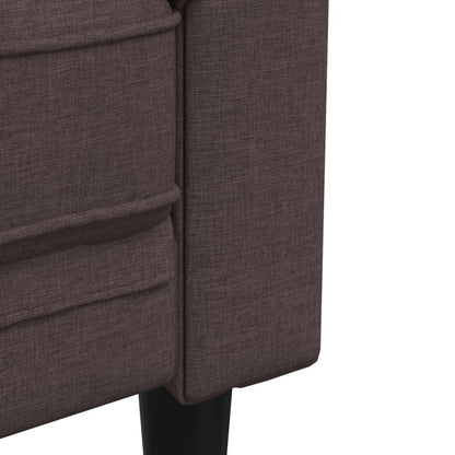 Tweezitsbank Chesterfield-Stijl Stof Donkerbruin