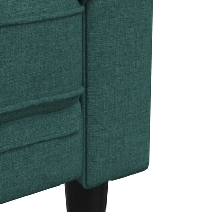 Tweezitsbank Chesterfield-Stijl Stof Donkergroen