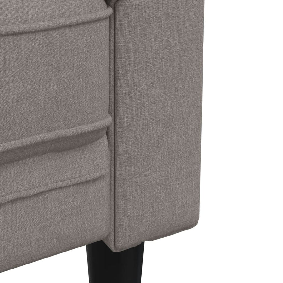Tweezitsbank Chesterfield-Stijl Stof Taupe