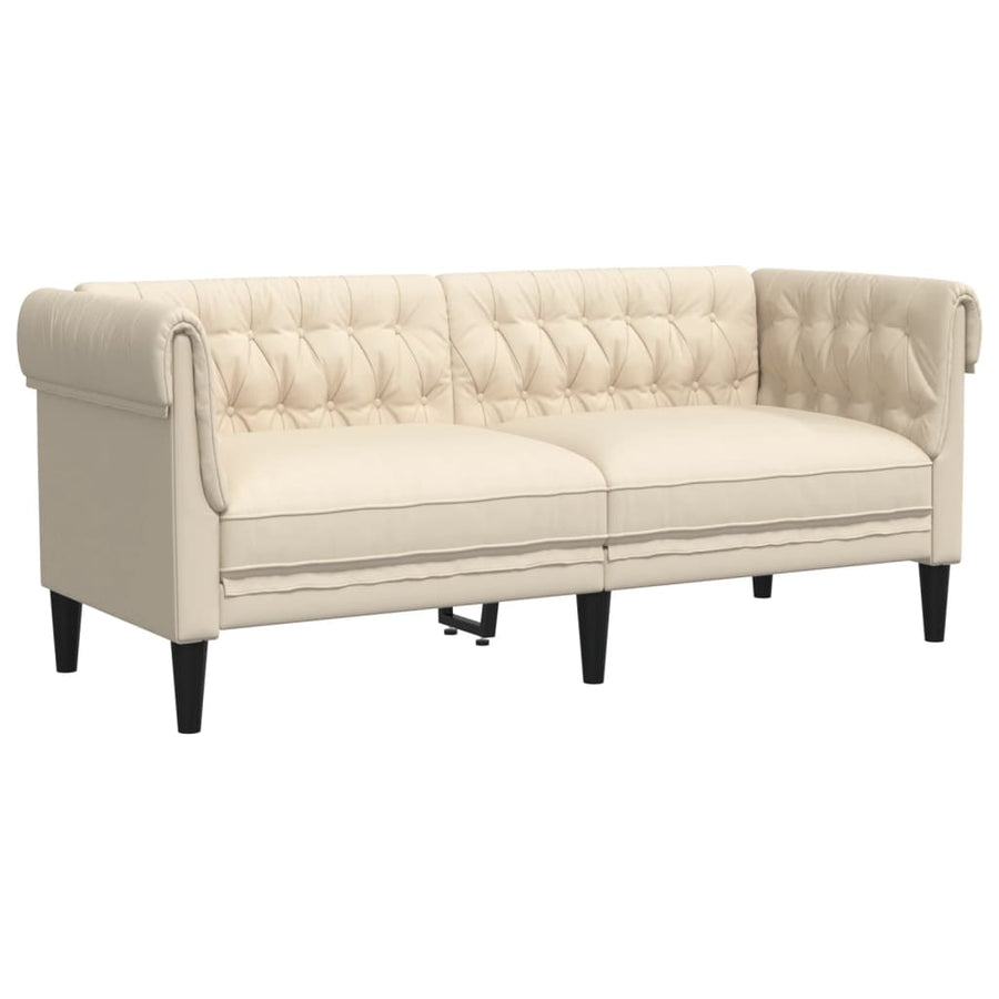 Tweezitsbank Chesterfield-stijl stof