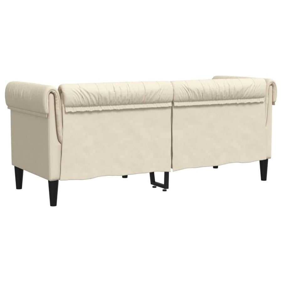Tweezitsbank Chesterfield-stijl stof