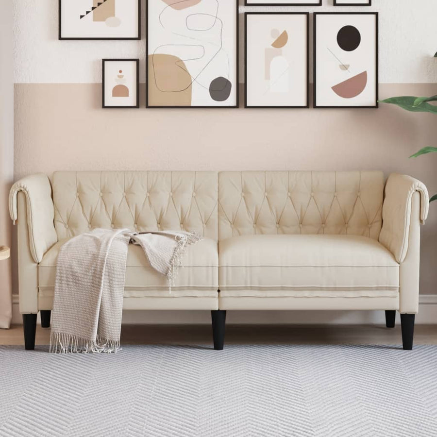 Tweezitsbank Chesterfield-stijl stof