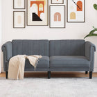 2-seater sofa velvet dark gray