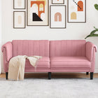 2-zitsbank fluweel roze 182x77x74 cm